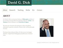 Tablet Screenshot of davidgdick.com